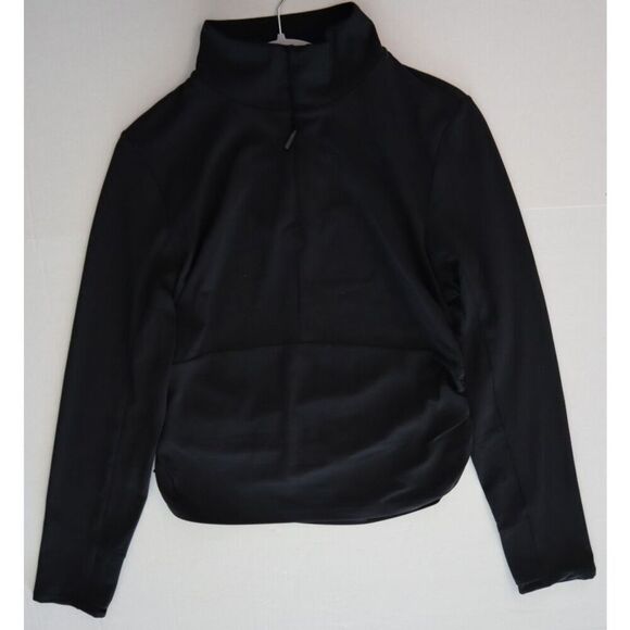 Athleta 88373-00 Women's Sz M Black Transcend Half Zip Long Sleeve Top - Picture 8 of 13